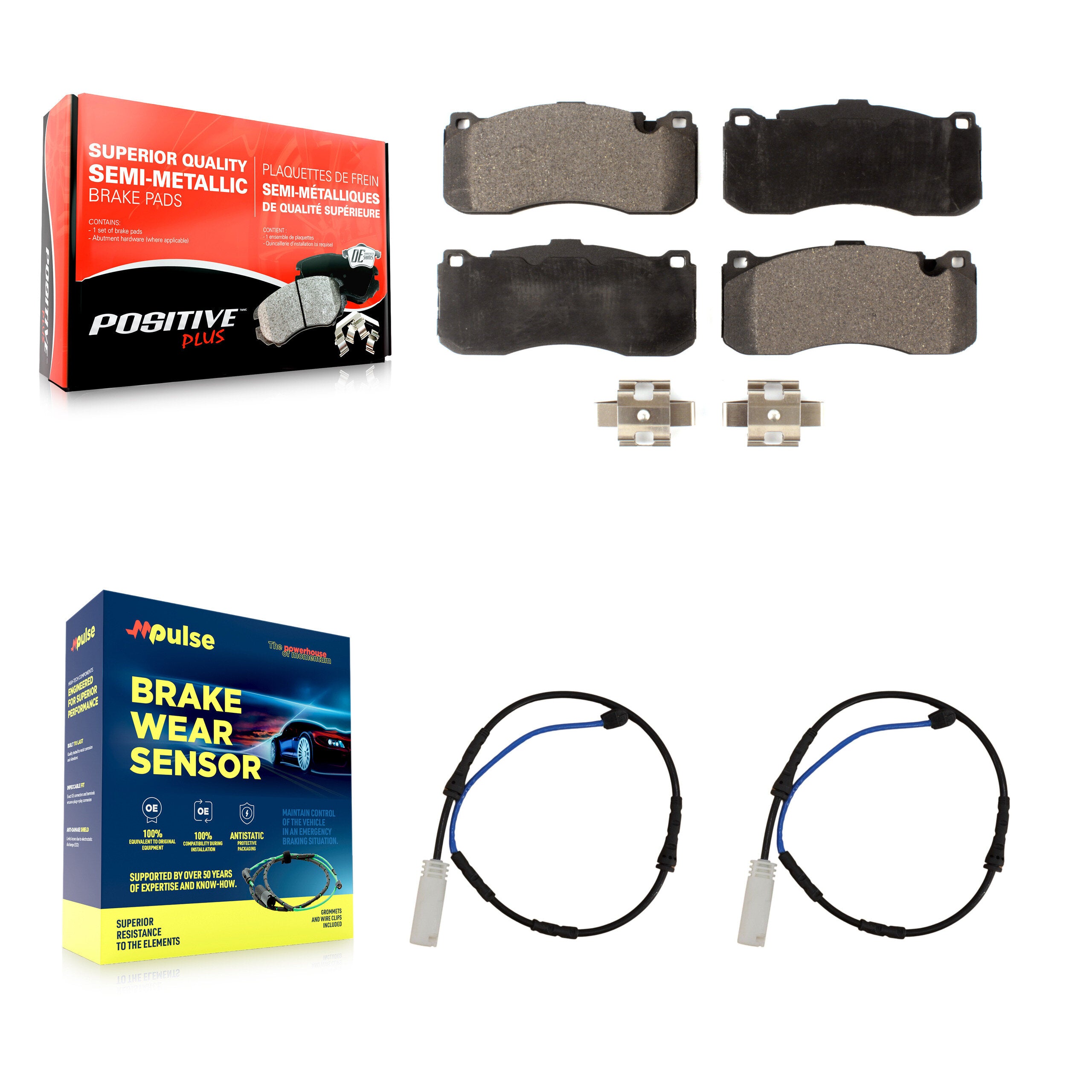 Positive Plus KPW-100848 Disc Brake Pad for 2011-2013 BMW 135i, BMW 135is - Front