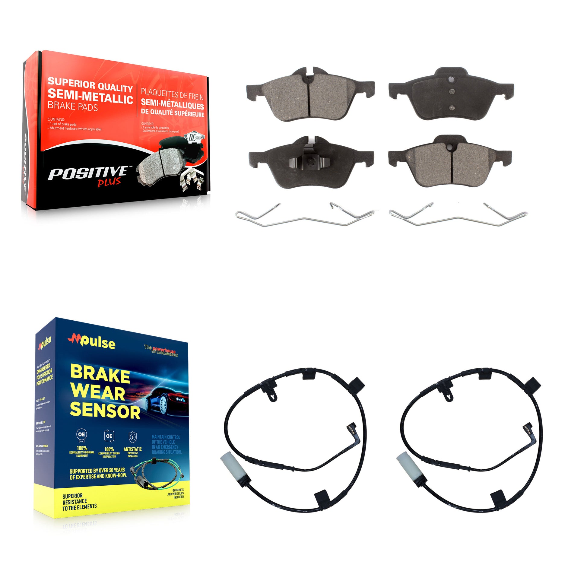 Positive Plus KPW-100876 Disc Brake Pad for 2007-2008 Mini Cooper - Front
