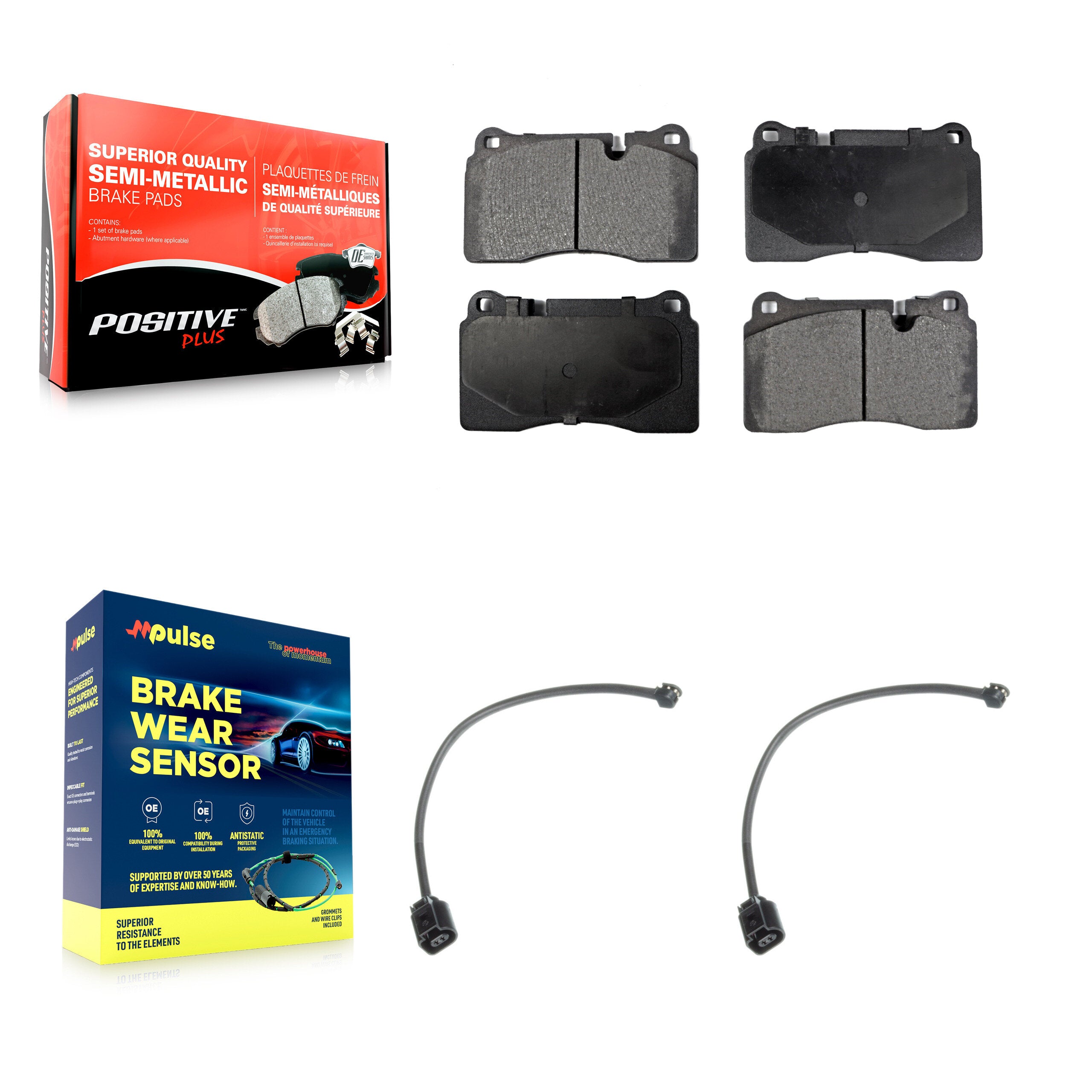 Positive Plus KPW-100886 Disc Brake Pad for 2011-2014 Volkswagen Touareg - Front