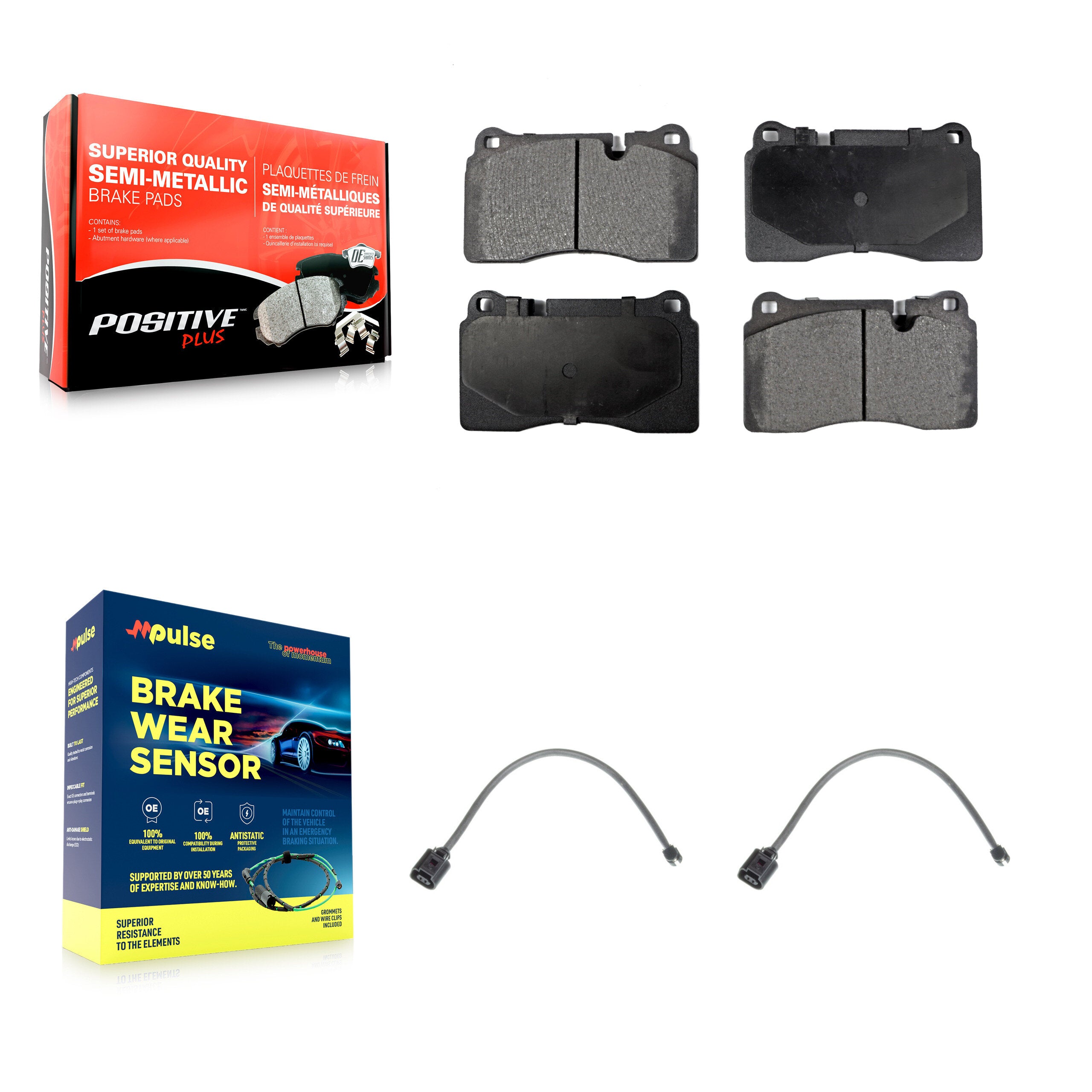 Positive Plus KPW-100888 Disc Brake Pad for 2013-2017 Volkswagen Touareg - Front