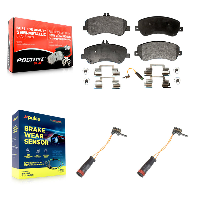 Positive Plus KPW-100893 Disc Brake Pad for 2010-2015 Mercedes-Benz GLK250, Mercedes-Benz GLK350 - Front