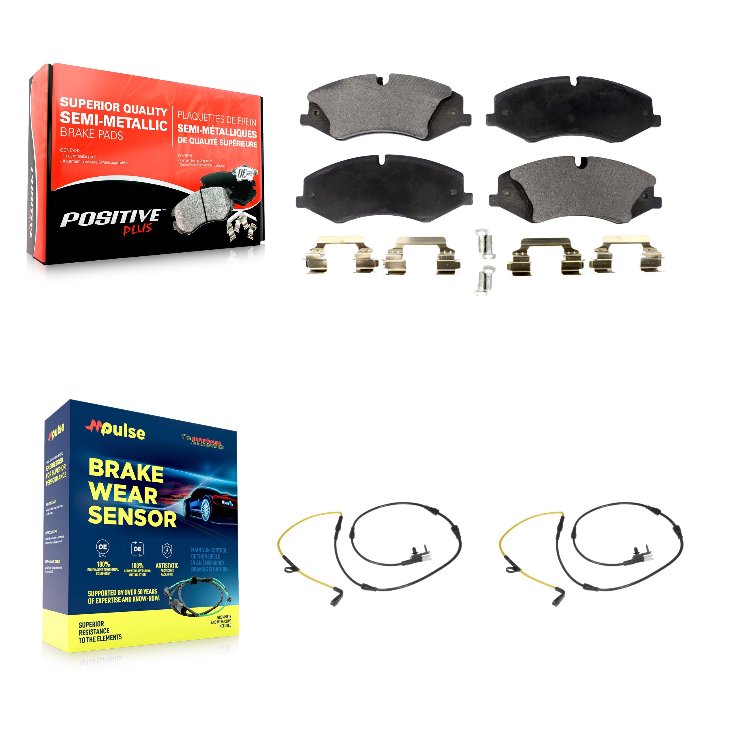 Positive Plus KPW-100915 Disc Brake Pad for 2014-2017 Land Rover Discovery, Land Rover Range Rover, Land Rover Range Rover Sport - Front