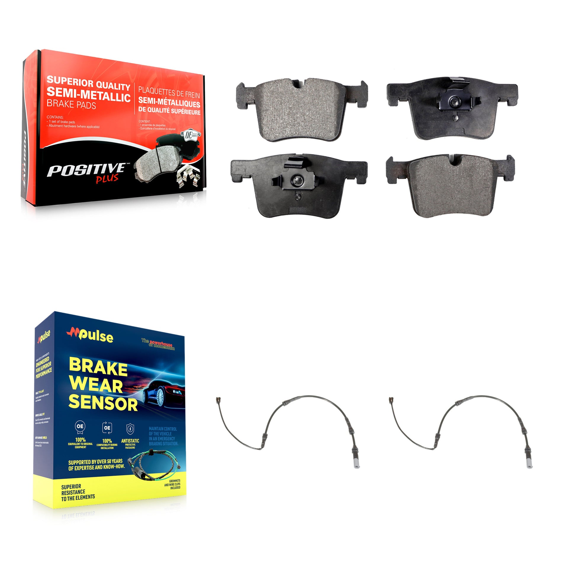 Positive Plus KPW-100921 Disc Brake Pad for 2012-2021 BMW 430i, BMW 230i and More - Front
