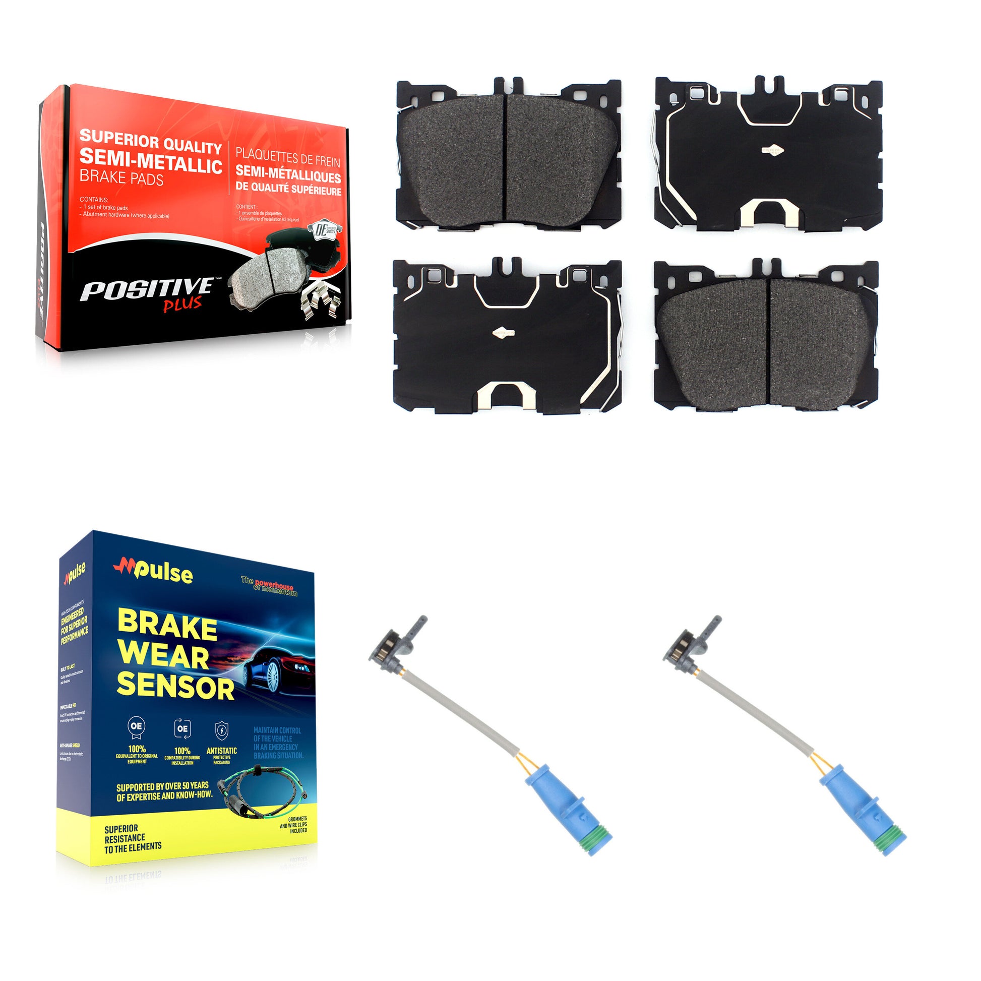 Positive Plus KPW-100923 Disc Brake Pad for 2019-2020 Mercedes-Benz E53 AMG - Front