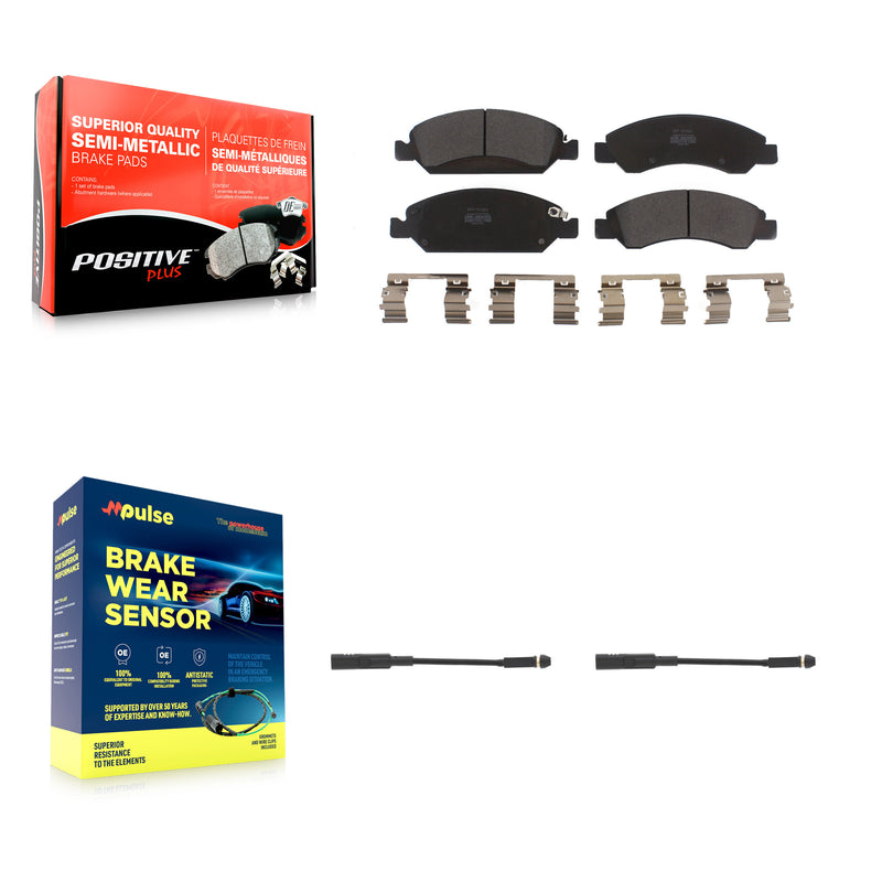 Positive Plus KPW-100942 Disc Brake Pad for 2019-2020 Chevrolet Silverado 1500 LD, GMC Sierra 1500 Limited, GMC Yukon - Front