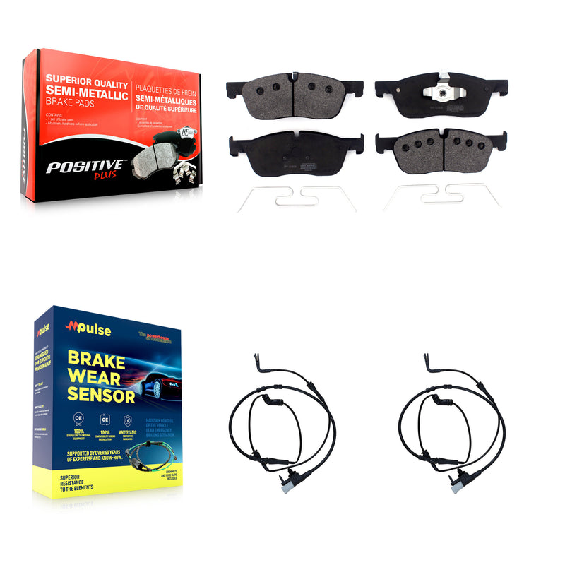 Positive Plus KPW-100943 Disc Brake Pad for 2015-2019 Land Rover Discovery Sport, Land Rover Range Rover Evoque - Front