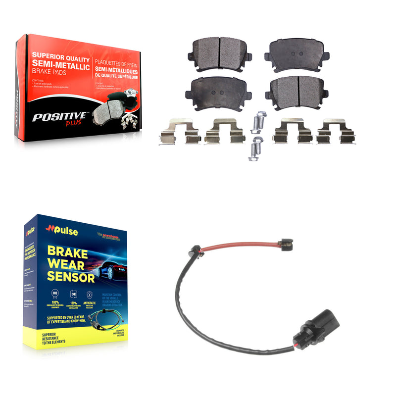 Positive Plus KPW-100974 Disc Brake Pad for 2011 Audi A6 - Rear