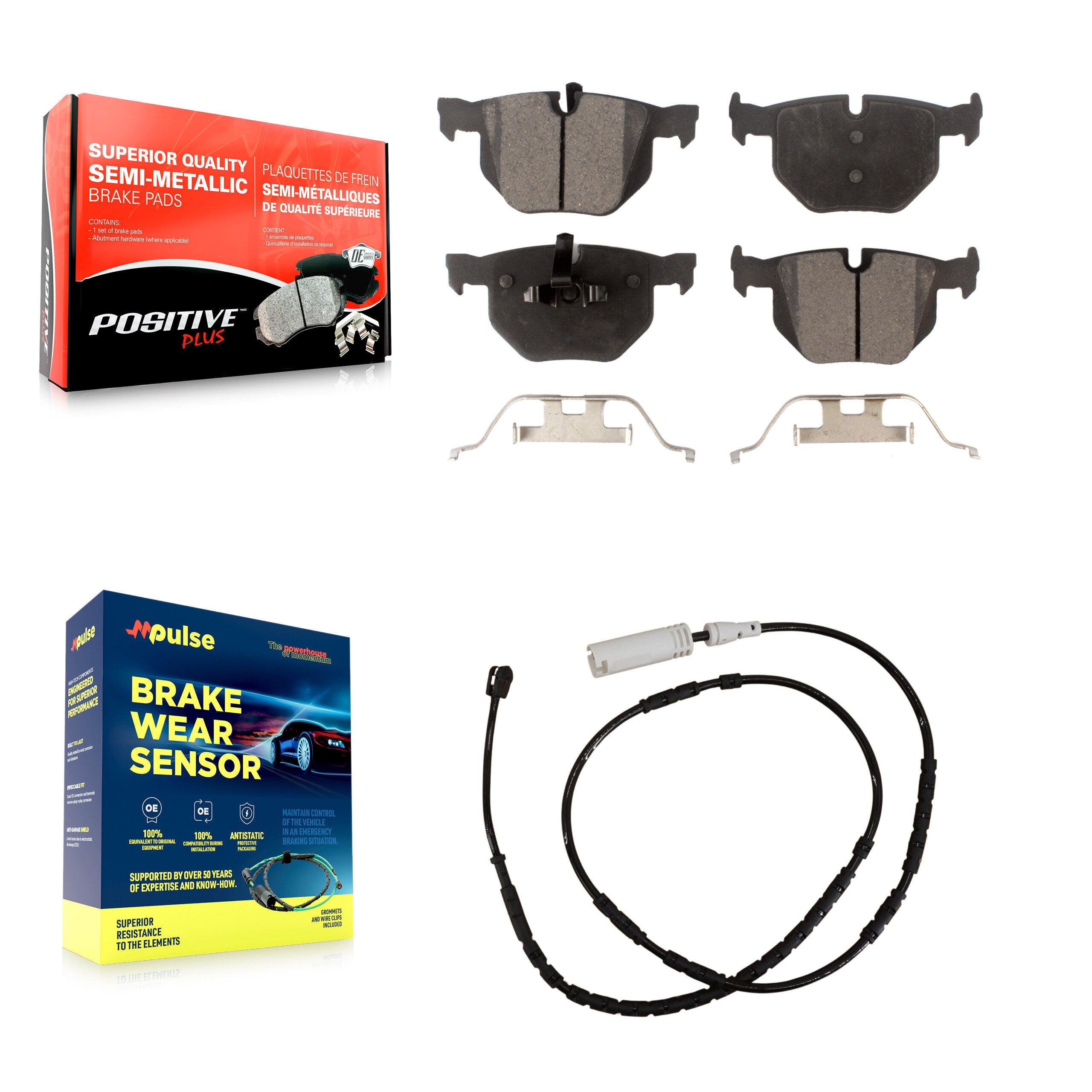Positive Plus KPW-101015 Disc Brake Pad for 2013-2015 BMW X1 - Rear