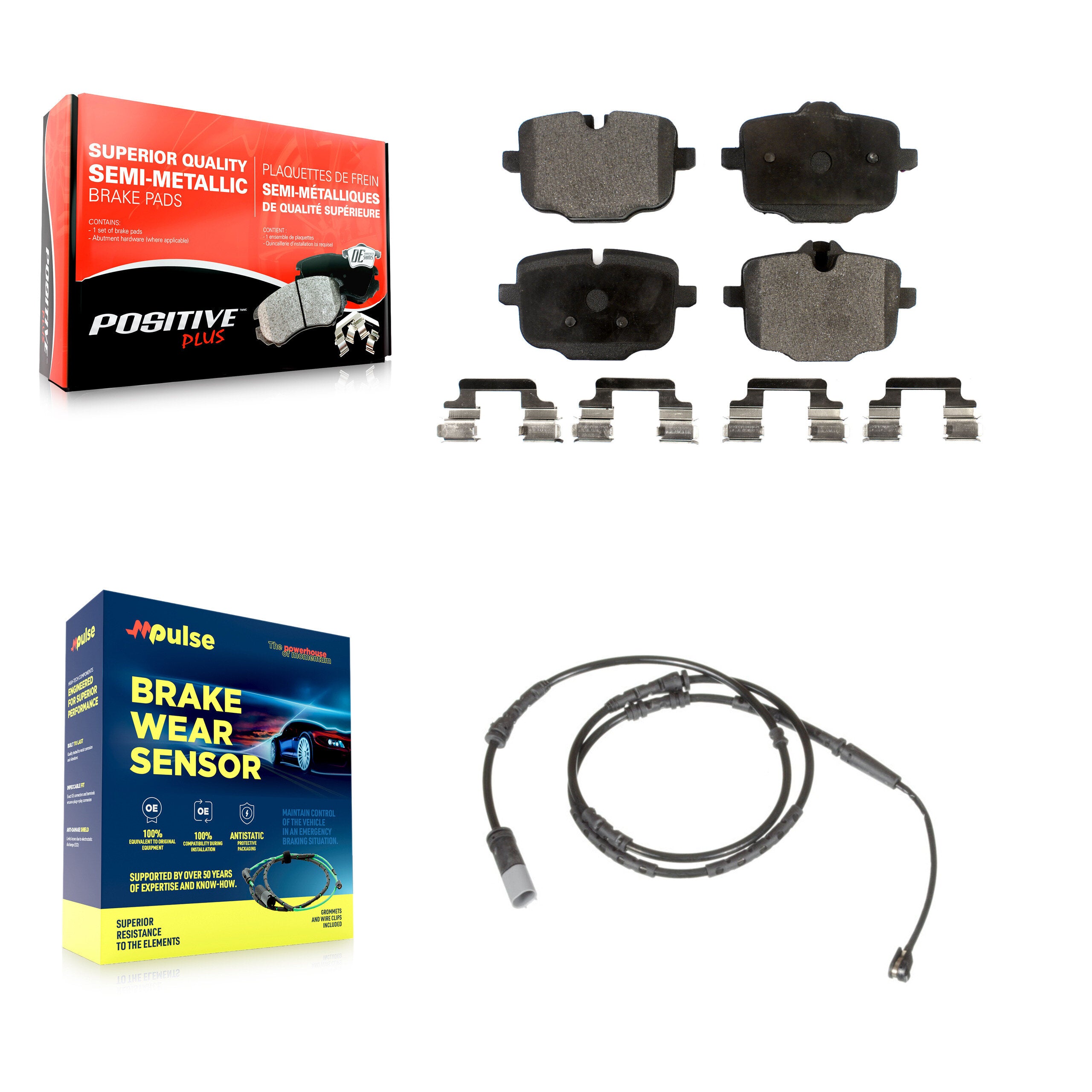 Positive Plus KPW-101023 Disc Brake Pad for 2012 BMW X3 - Rear