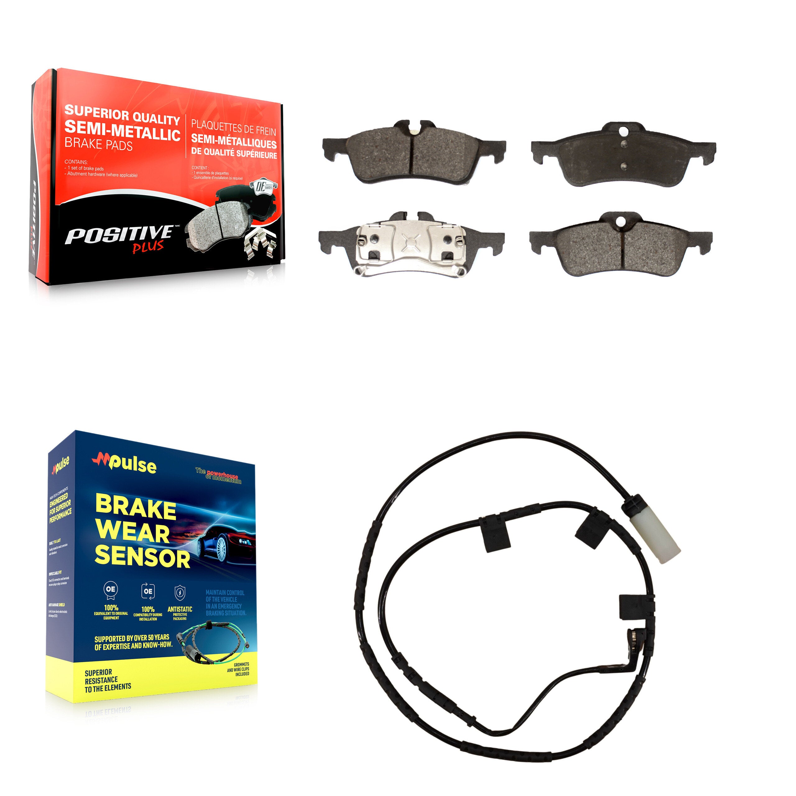 Positive Plus KPW-101036 Disc Brake Pad for 2006 Mini Cooper - Rear