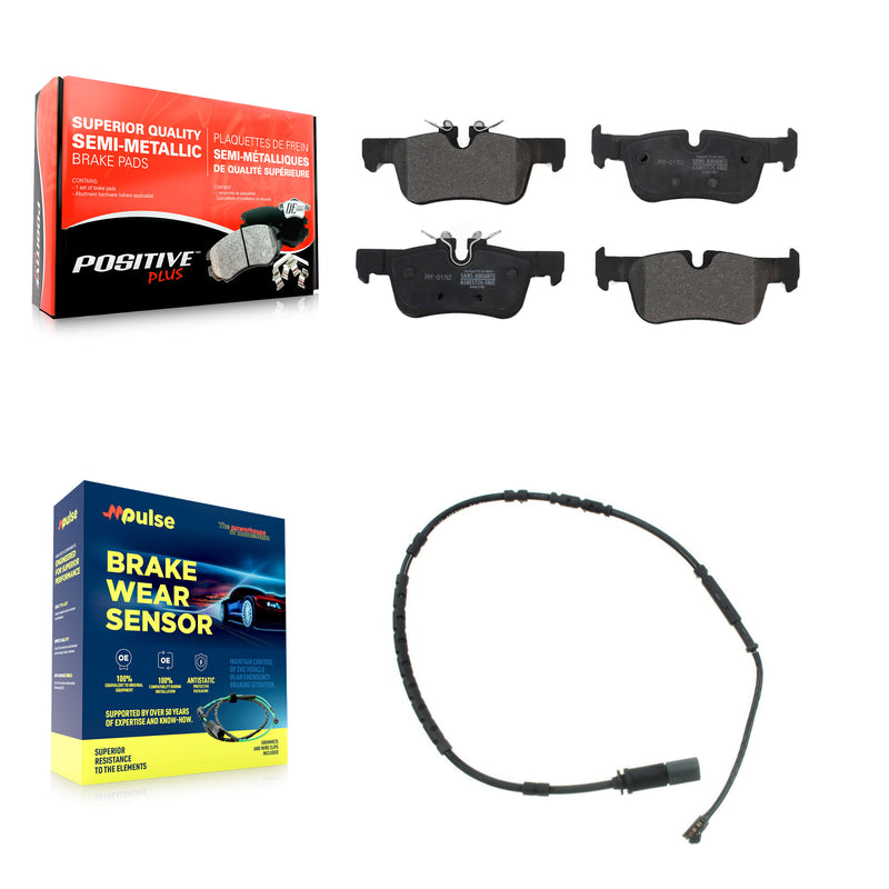 Positive Plus KPW-101045 Disc Brake Pad for 2014-2021 BMW i3, BMW i3s - Rear