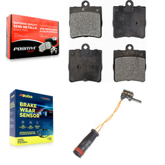 Positive Plus KPW-101054 Disc Brake Pad for 2001-2005 Mercedes-Benz C230, Mercedes-Benz C240 - Rear