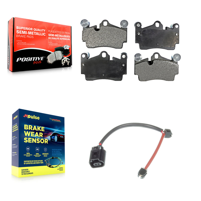 Positive Plus KPW-101064 Disc Brake Pad for 2006-2009 Porsche Cayenne - Rear