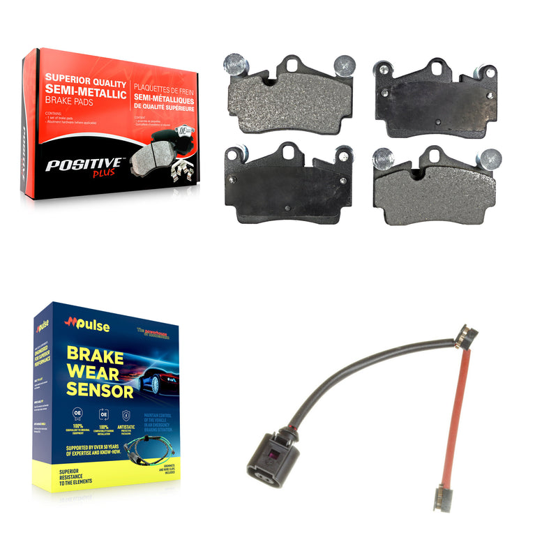 Positive Plus KPW-101065 Disc Brake Pad for 2003-2015 Audi Q7, Porsche Cayenne, Volkswagen Touareg - Rear