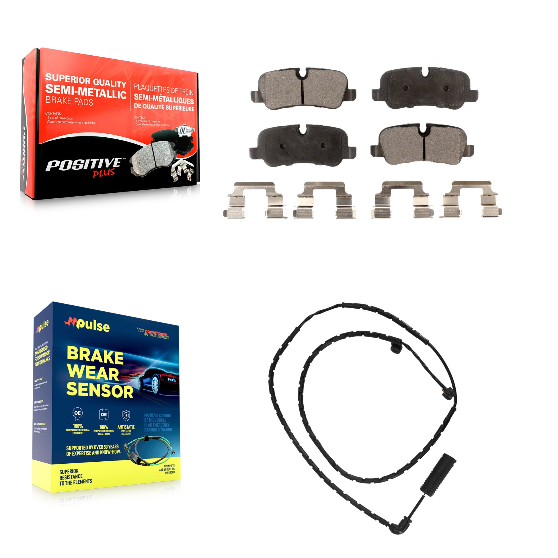 Positive Plus KPW-101073 Disc Brake Pad for 2011 Land Rover Range Rover - Rear