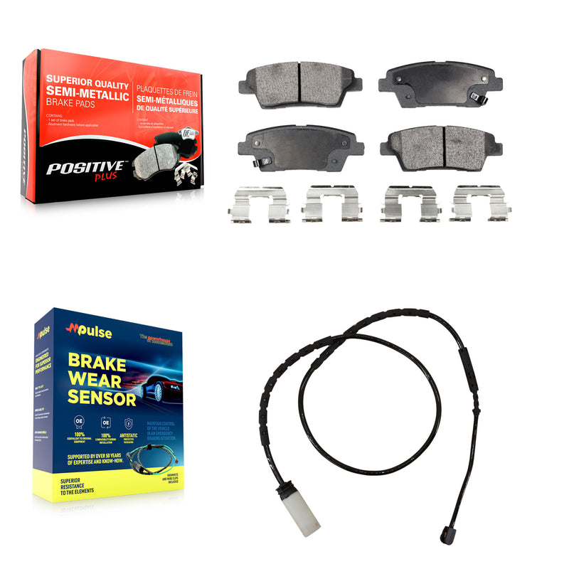 Positive Plus KPW-101093 Disc Brake Pad for 2012-2016 Mini Cooper Paceman, Mini Cooper Countryman - Rear