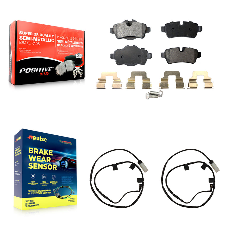 Positive Plus KPW-101106 Disc Brake Pad for 2007-2013 Mini Cooper - Rear