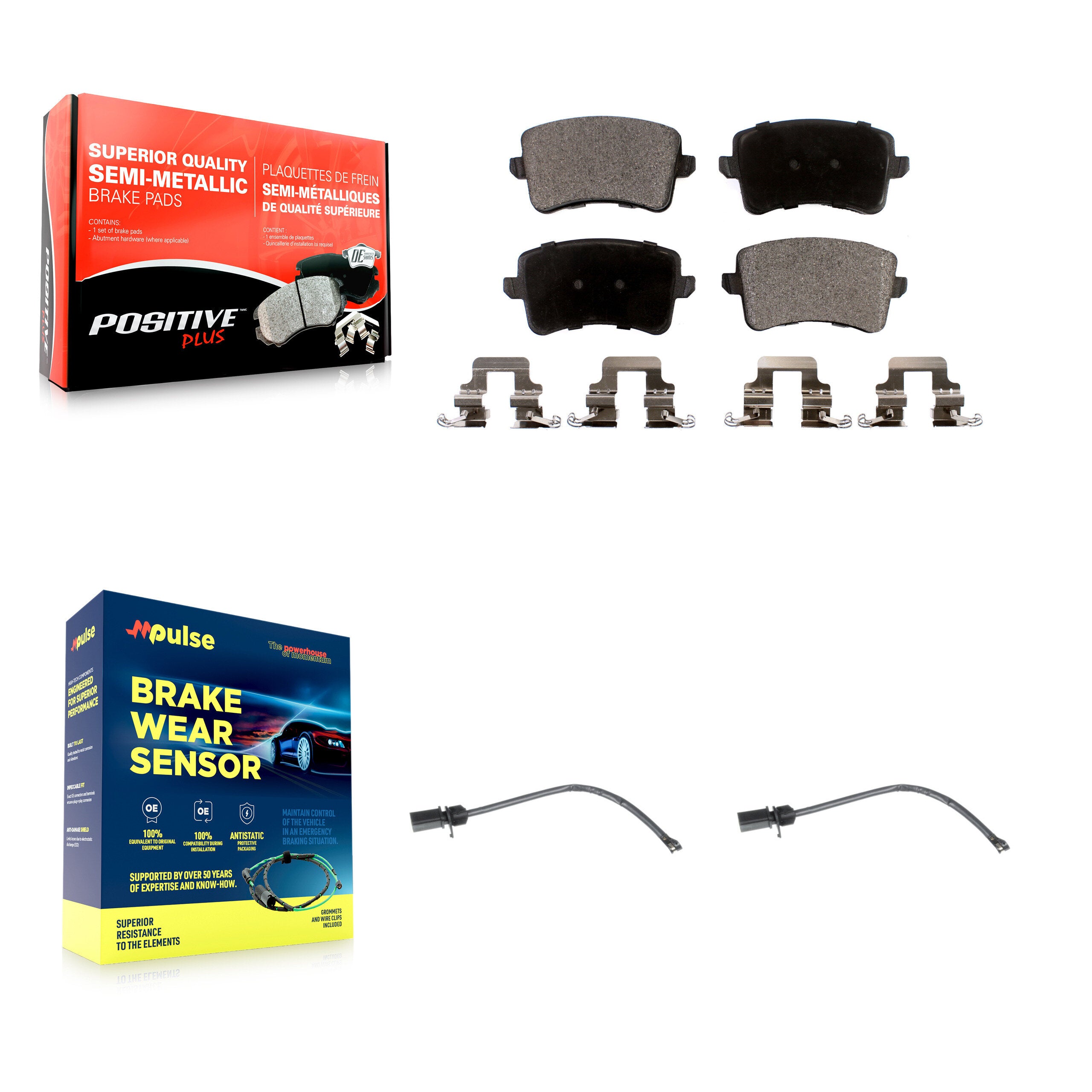 Positive Plus KPW-101136 Disc Brake Pad for 2015 Audi Q5 - Rear