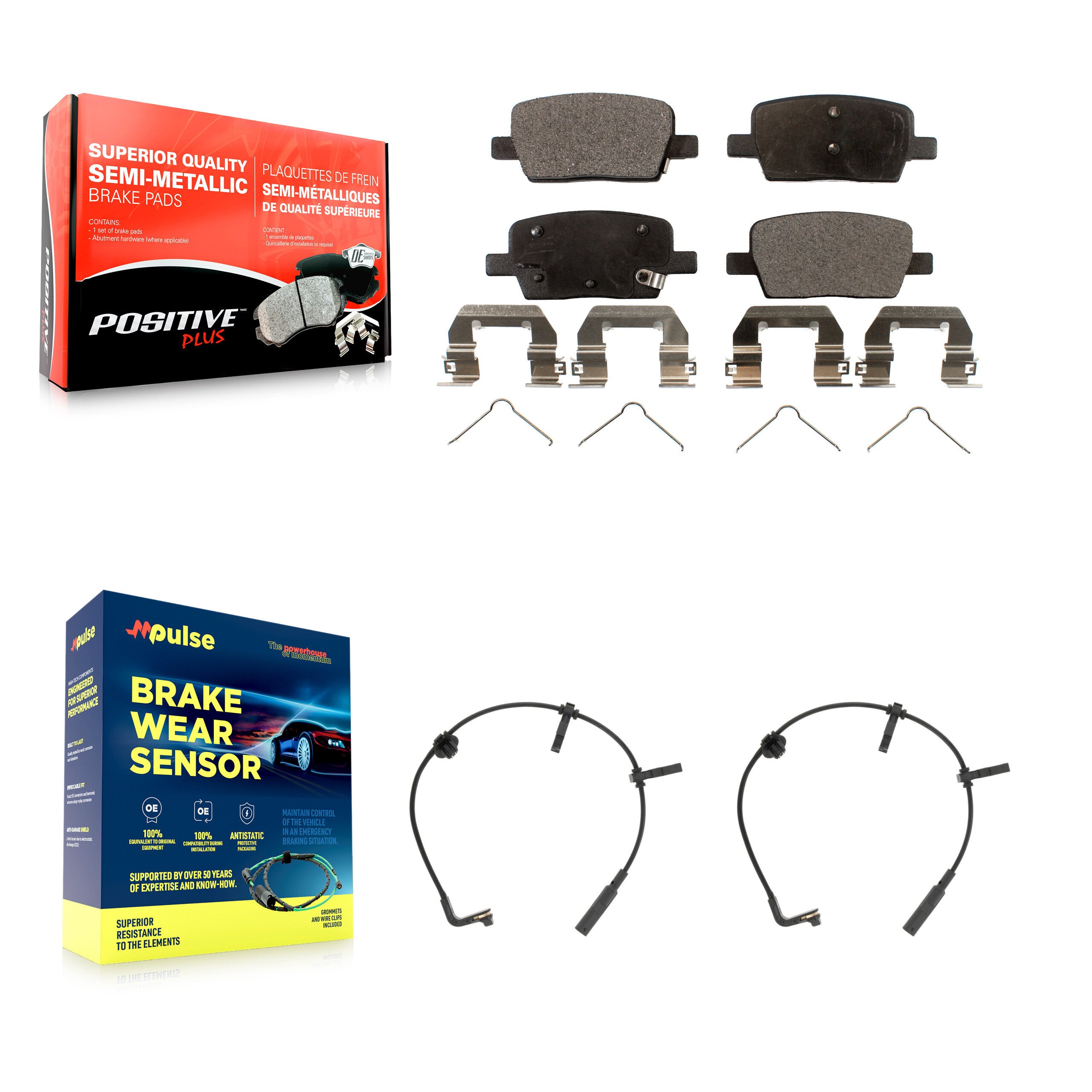 Positive Plus KPW-101162 Disc Brake Pad for 2020 Cadillac CT6 - Rear