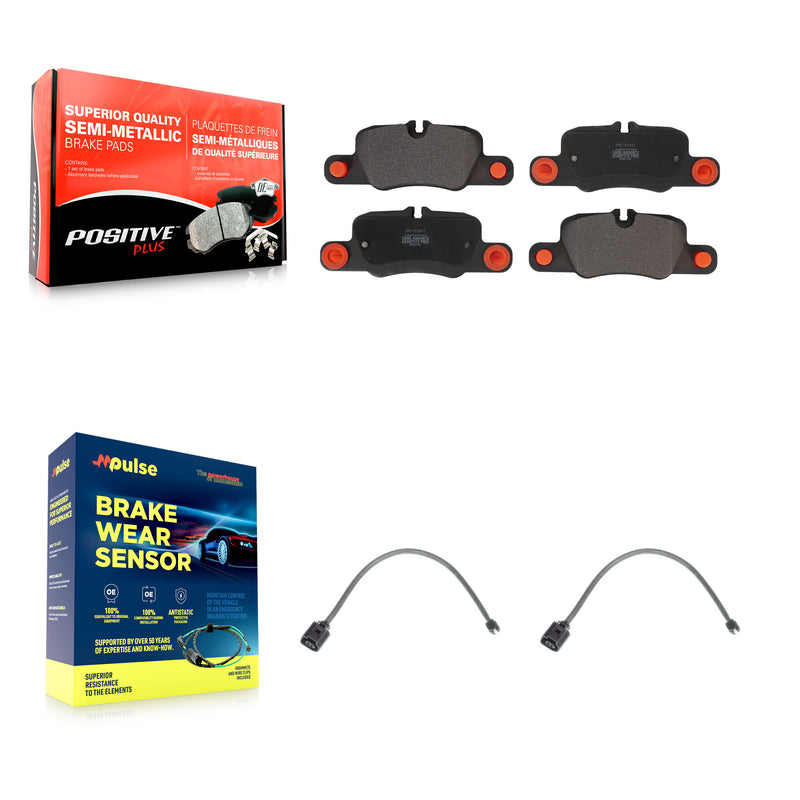 Positive Plus KPW-101165 Disc Brake Pad for 2012-2016 Porsche Panamera - Rear