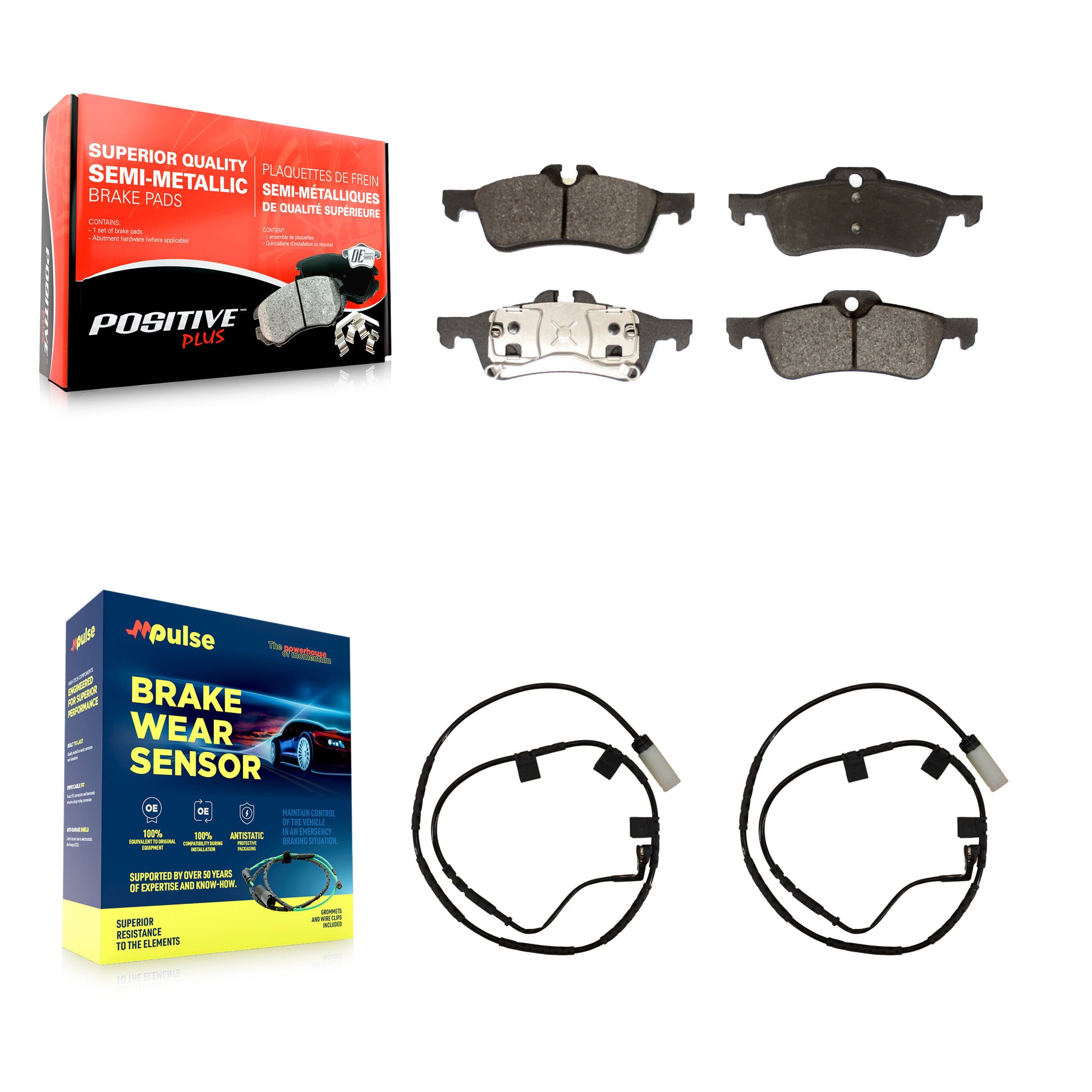 Positive Plus KPW-101172 Disc Brake Pad for 2006 Mini Cooper - Rear