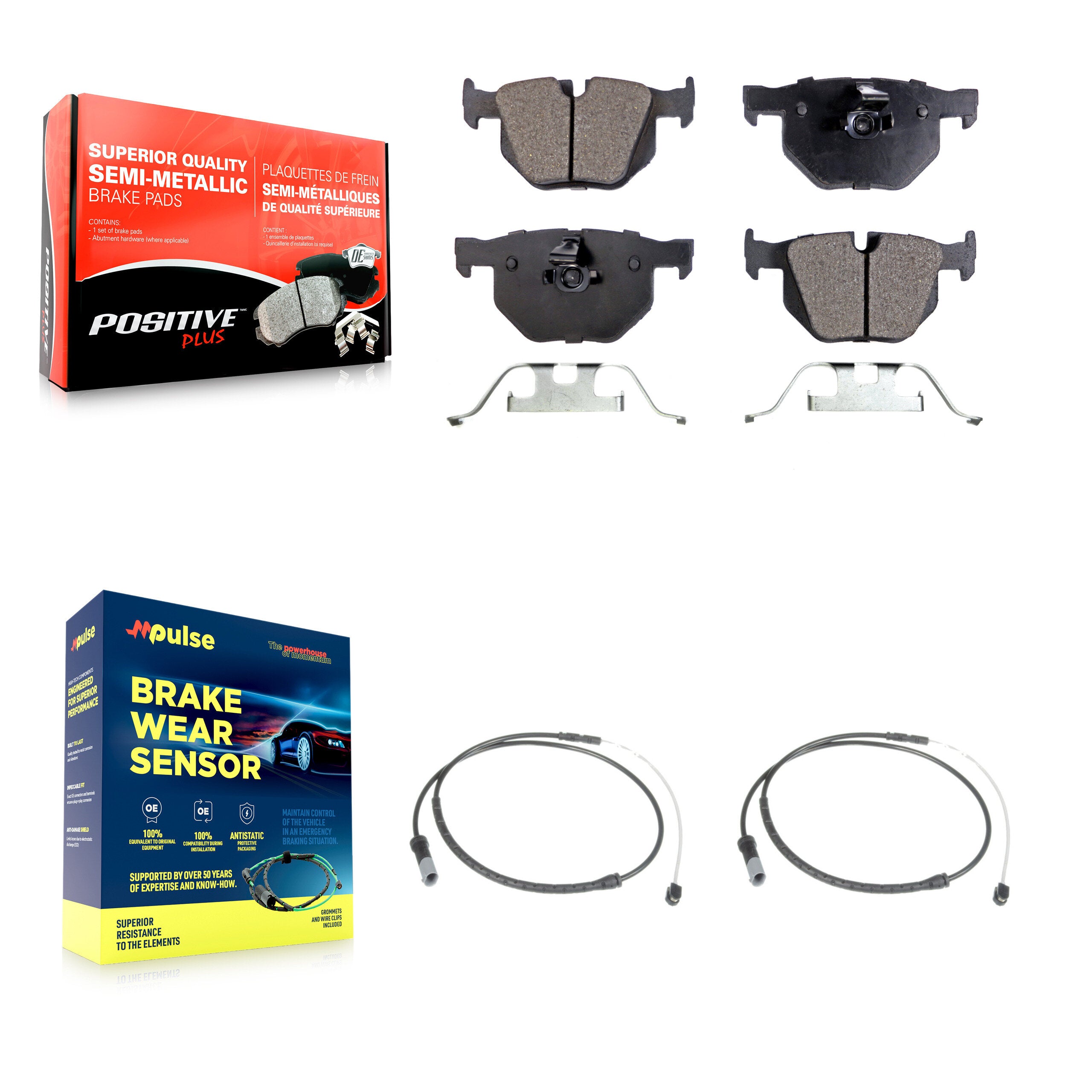 Positive Plus KPW-101179 Disc Brake Pad for 2011-2019 BMW X6, BMW X5 - Rear