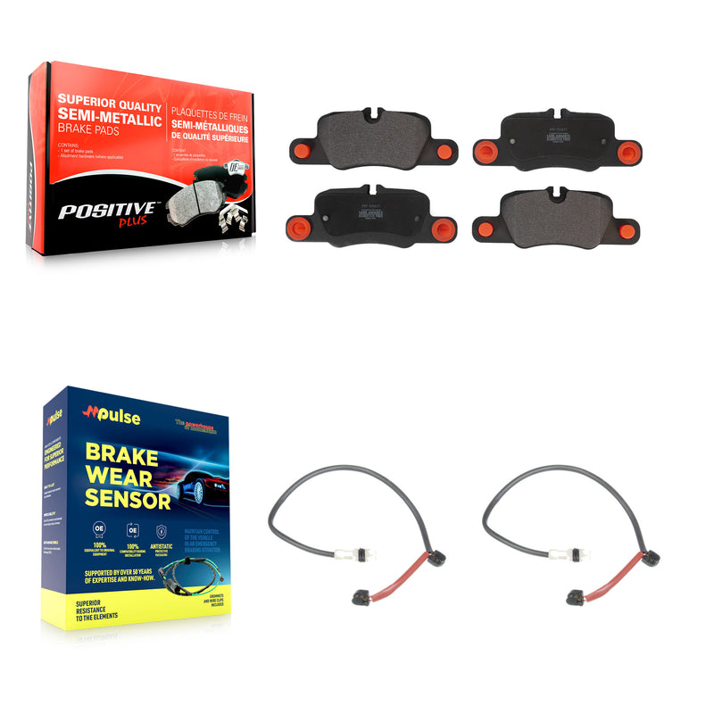 Positive Plus KPW-101185 Disc Brake Pad for 2013 Porsche 911 - Rear