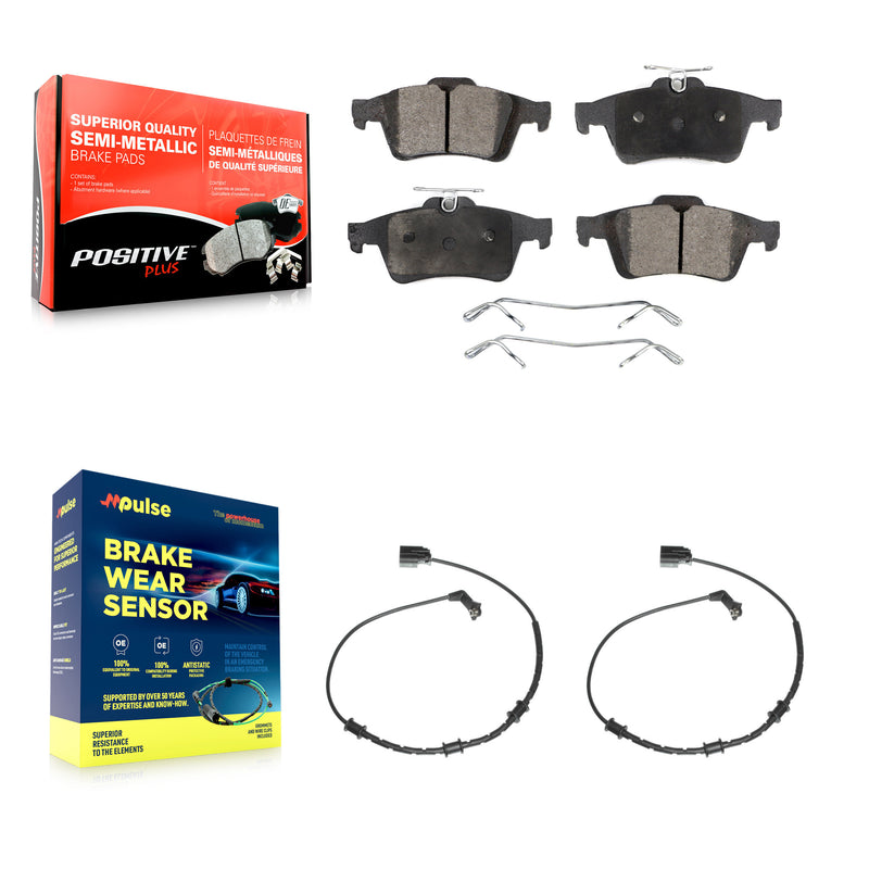 Positive Plus KPW-101199 Disc Brake Pad for 2009-2015 Jaguar XF, Jaguar XJ and More - Rear