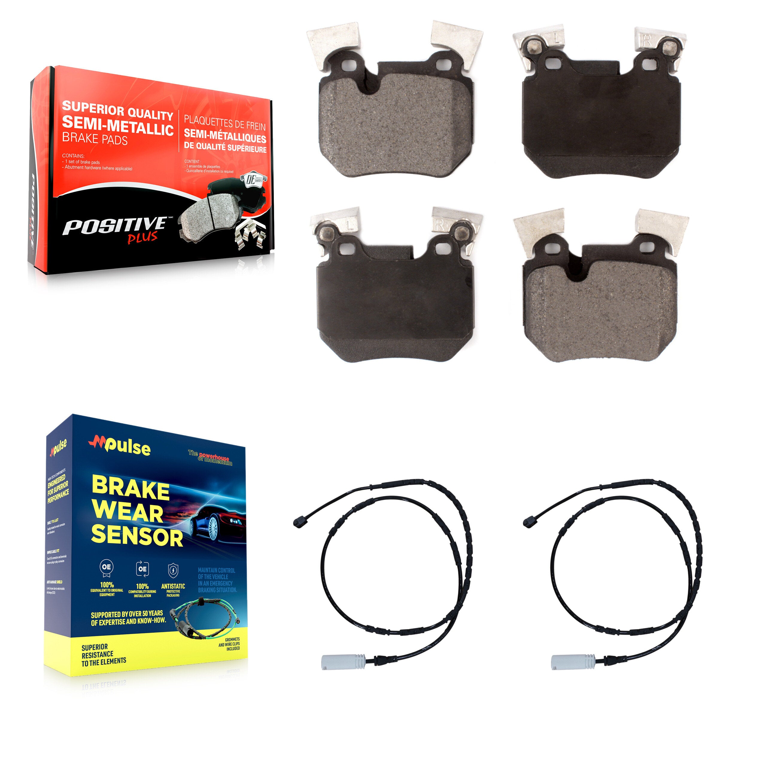 Positive Plus KPW-101203 Disc Brake Pad for 2012-2013 BMW 135i - Rear