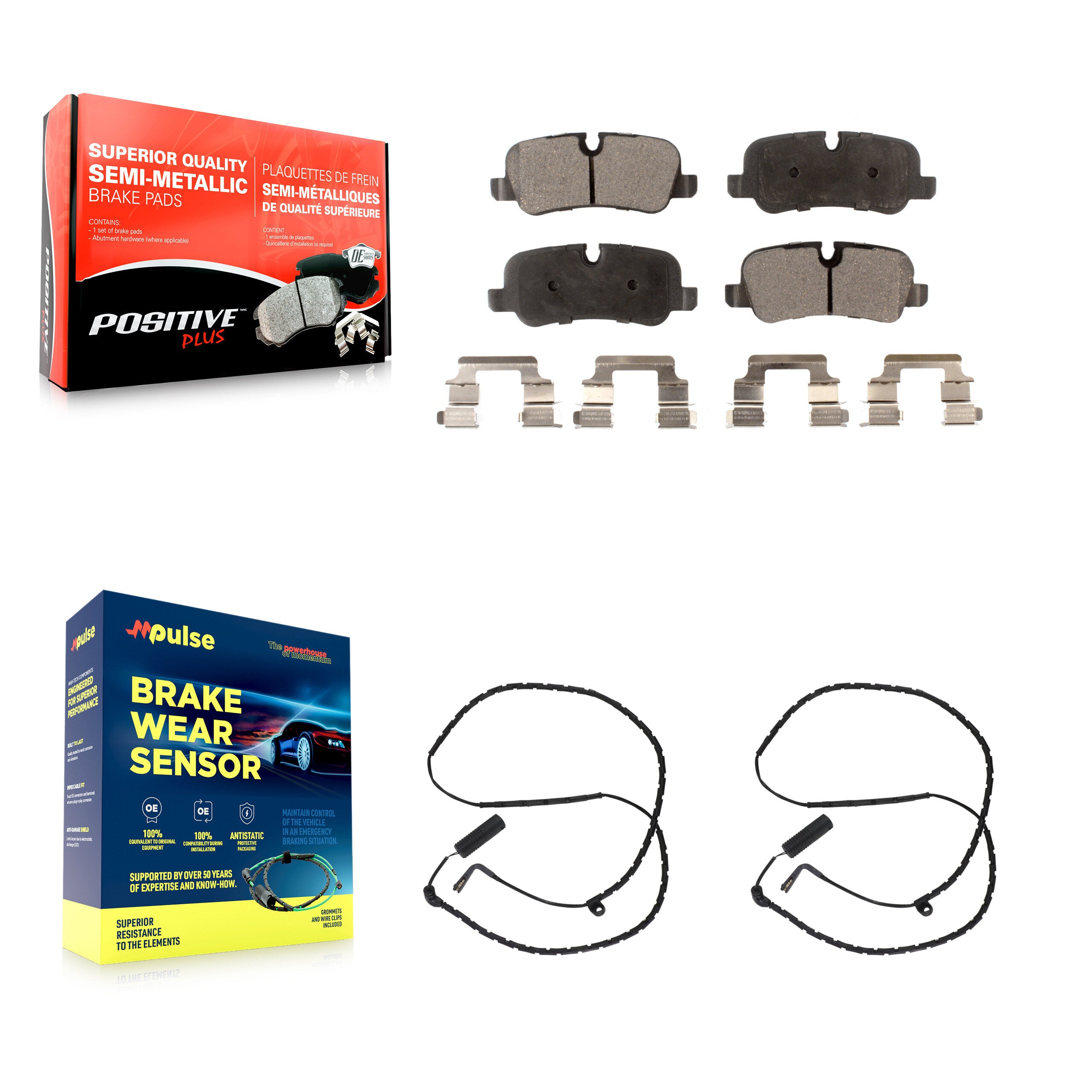 Positive Plus KPW-101207 Disc Brake Pad for 2006-2012 Land Rover Range Rover - Rear