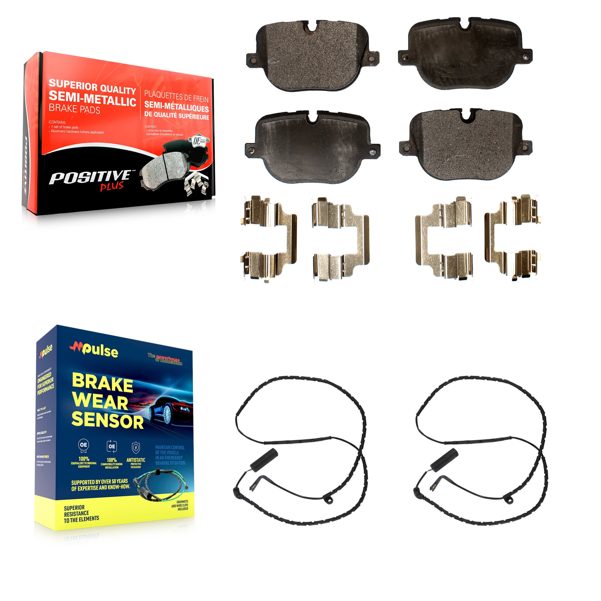 Positive Plus KPW-101208 Disc Brake Pad for 2010-2012 Land Rover Range Rover - Rear