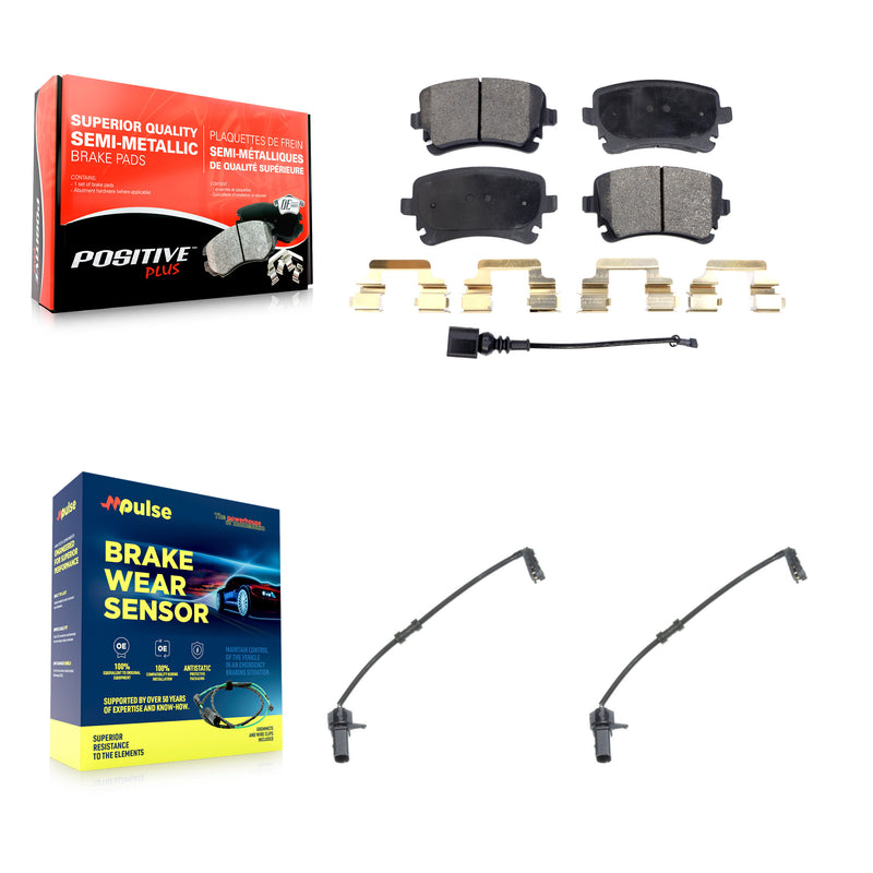 Positive Plus KPW-101215 Disc Brake Pad for 2010 Audi A8 Quattro - Rear