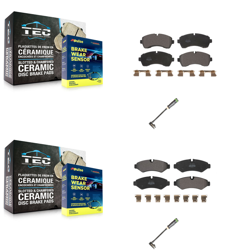 Positive Plus KPW-101236 Disc Brake Pad for 2019-2021 Freightliner Sprinter 3500, Freightliner Sprinter 1500, Freightliner Sprinter 2500 - Front and Rear