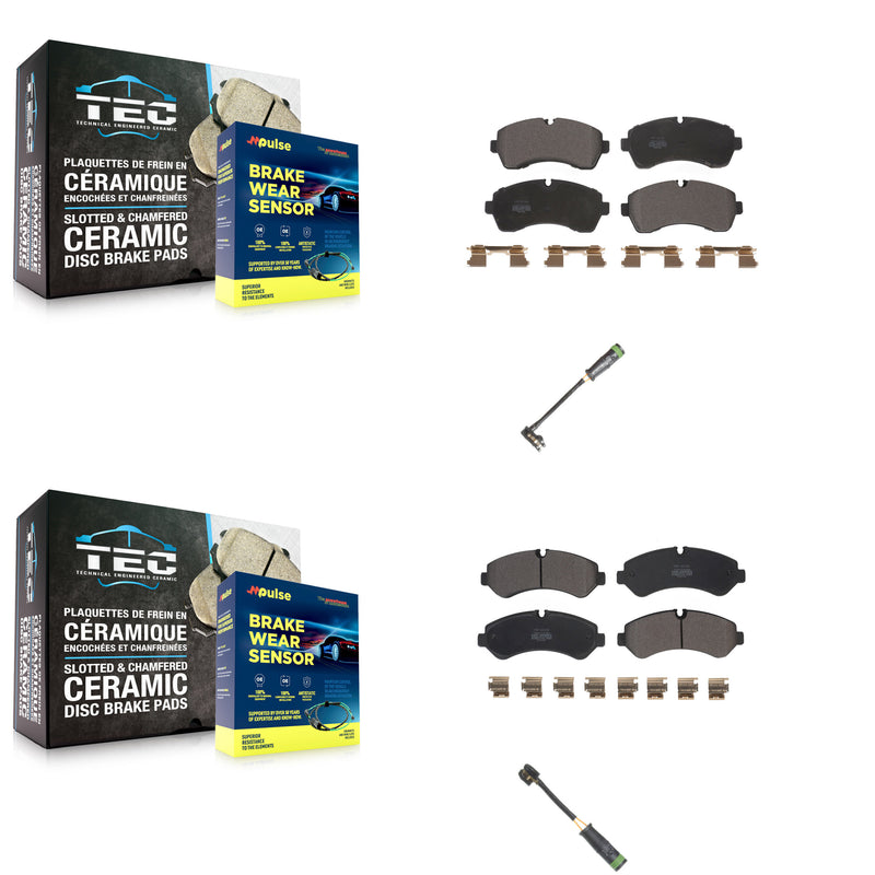 Positive Plus KPW-101237 Disc Brake Pad for 2020 Freightliner Sprinter 4500 - Front and Rear