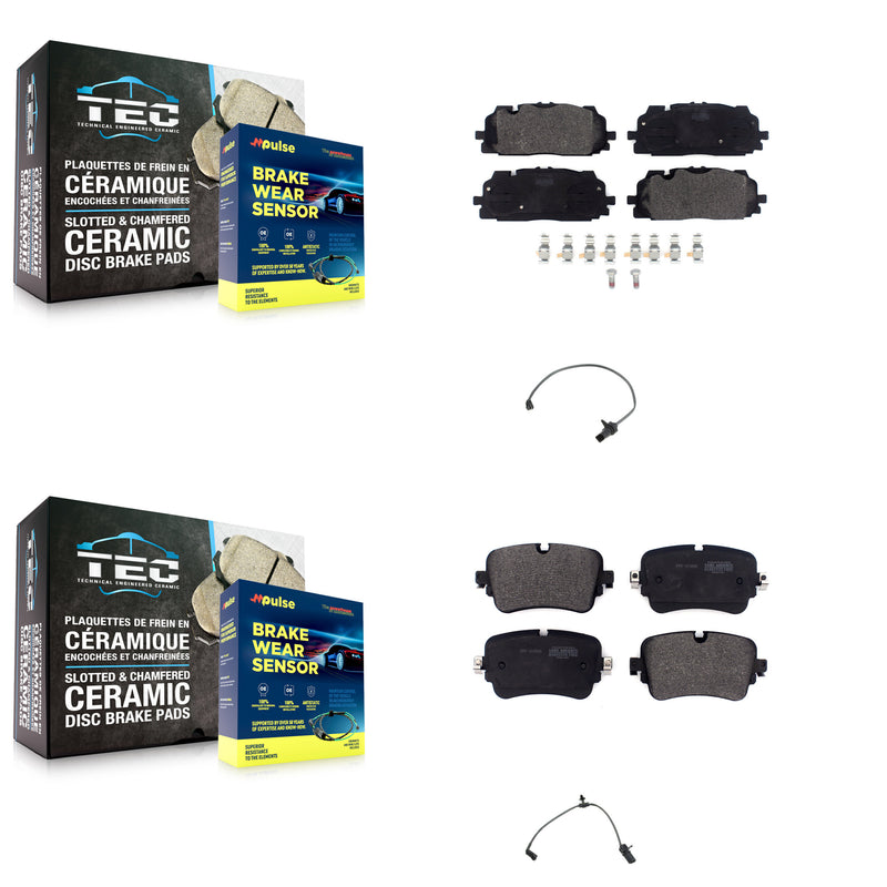 Positive Plus KPW-101243 Disc Brake Pad for 2019-2020 Audi A8 Quattro, Audi Q7, Audi Q8 - Front and Rear
