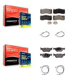Positive Plus KPW-101258 Disc Brake Pad for 2013 BMW 328i - Front and Rear