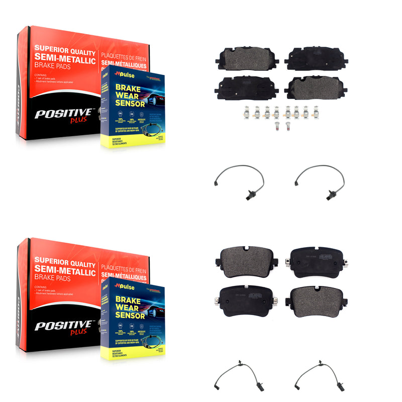 Positive Plus KPW-101268 Disc Brake Pad for 2019-2020 Audi A8 Quattro, Audi Q7, Audi Q8 - Front and Rear