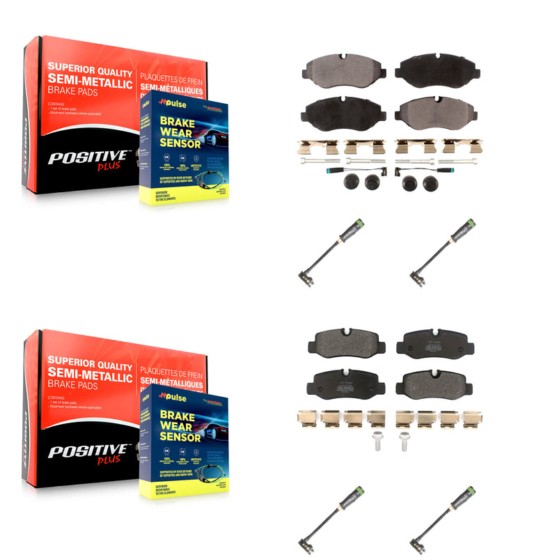 Positive Plus KPW-101272 Disc Brake Pad for 2016-2021 Mercedes-Benz Metris - Front and Rear