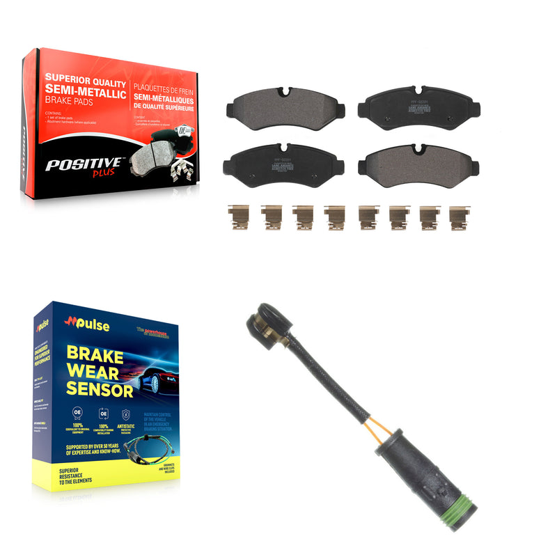 Positive Plus KPW-101326 Disc Brake Pad for 2020-2023 Freightliner Sprinter 3500XD, Mercedes-Benz Sprinter 3500XD, Mercedes-Benz Sprinter 4500 - Rear