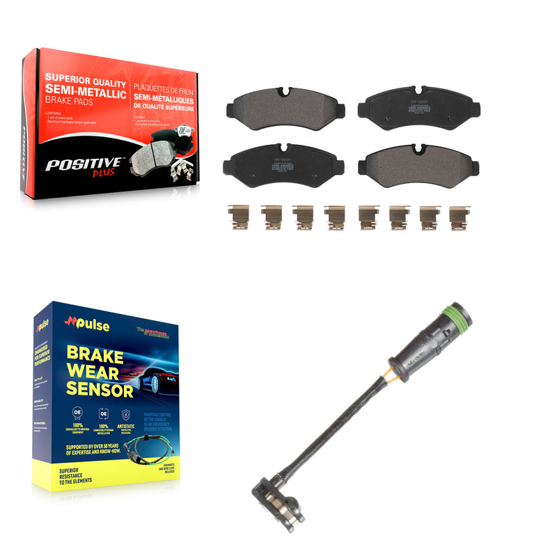 Positive Plus KPW-101332 Disc Brake Pad for 2019-2021 Freightliner Sprinter 3500, Freightliner Sprinter 1500, Freightliner Sprinter 2500 - Rear