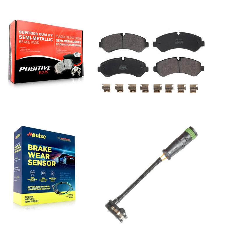 Positive Plus KPW-101333 Disc Brake Pad for 2020-2021 Freightliner Sprinter 3500 - Rear