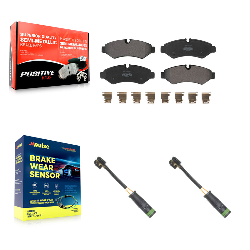 Positive Plus KPW-101336 Disc Brake Pad for 2020-2023 Freightliner Sprinter 3500XD, Mercedes-Benz Sprinter 3500XD, Mercedes-Benz Sprinter 4500 - Rear