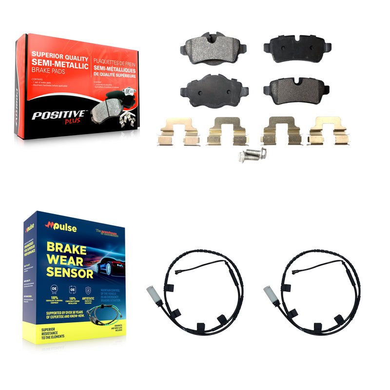 Positive Plus KPW-101337 Disc Brake Pad for 2013 Mini Cooper - Rear