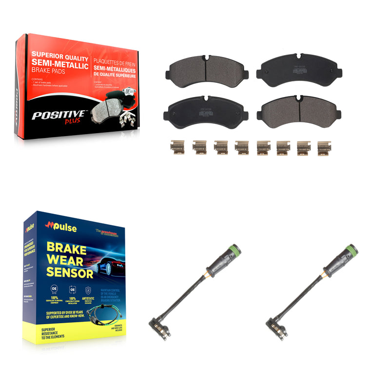 Positive Plus KPW-101343 Disc Brake Pad for 2020-2021 Freightliner Sprinter 3500 - Rear