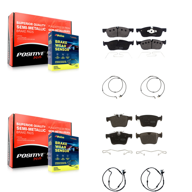 Positive Plus KPW-101346 Disc Brake Pad for 2017-2020 Jaguar F-Pace, Land Rover Range Rover Velar - Front and Rear