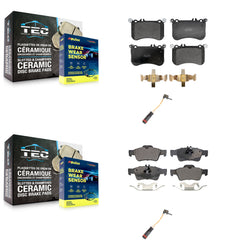 Positive Plus KPW-101366 Disc Brake Pad for 2012-2018 Mercedes-Benz CLS550, Mercedes-Benz E550 - Front and Rear