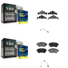 Positive Plus KPW-101373 Disc Brake Pad for 2019-2020 Audi A6 Quattro - Front and Rear