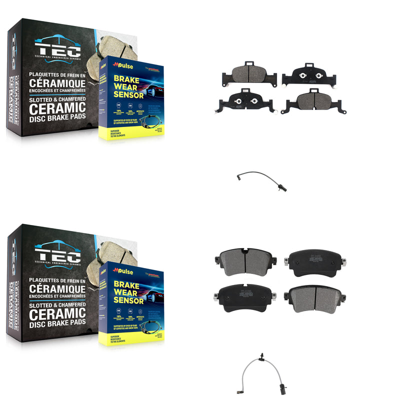 Positive Plus KPW-101373 Disc Brake Pad for 2019-2020 Audi A6 Quattro - Front and Rear
