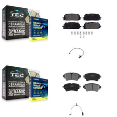 Positive Plus KPW-101374 Disc Brake Pad for 2018-2020 Audi A6 allroad, Audi A6 Quattro and More - Front and Rear