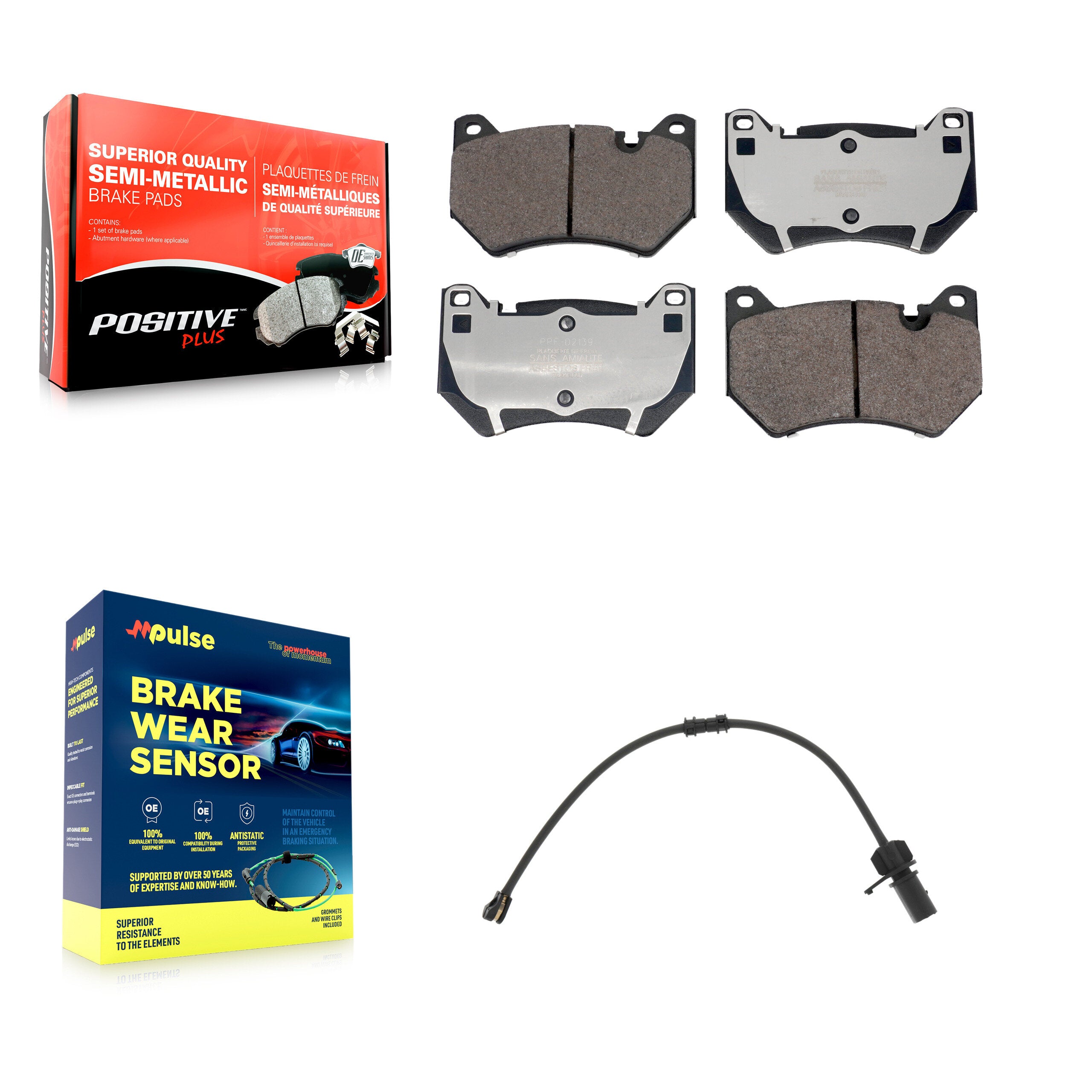 Positive Plus KPW-101384 Disc Brake Pad for 2020-2021 Audi Q5 - Front